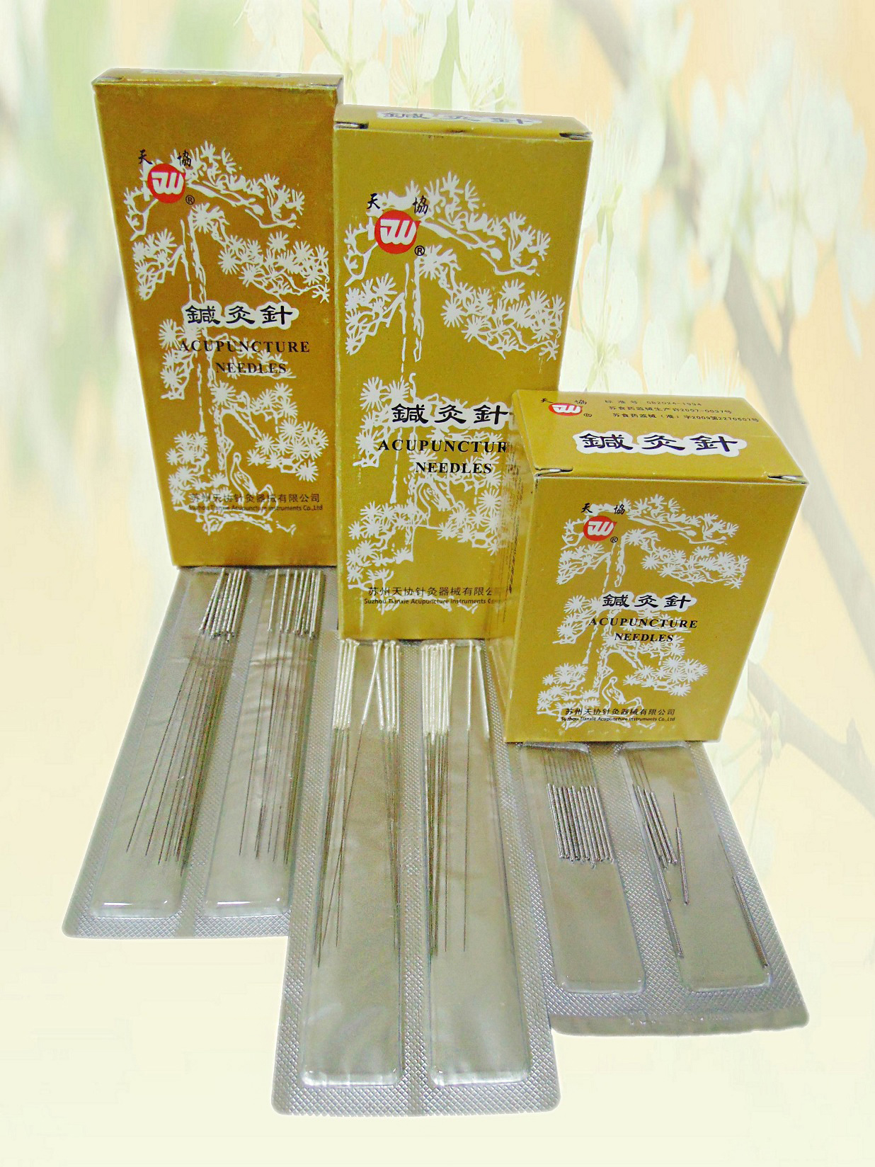 Иглы акупунктурные стерильные посеребренные 200шт