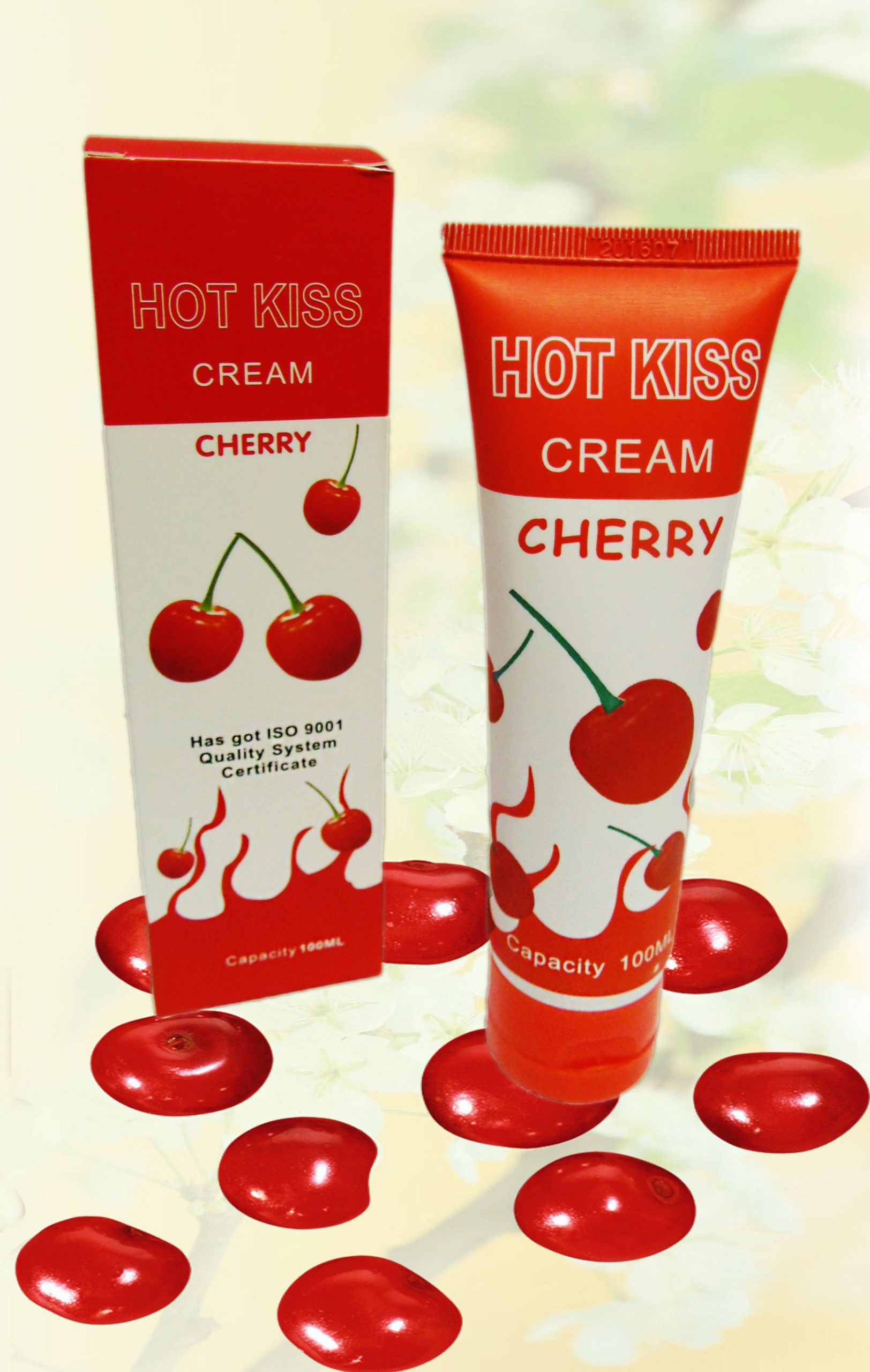 Крем-лубрикант «Горячий поцелуй» со вкусом вишни