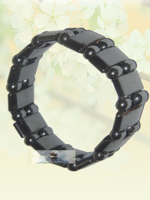 Магнитный гематитовый браслет