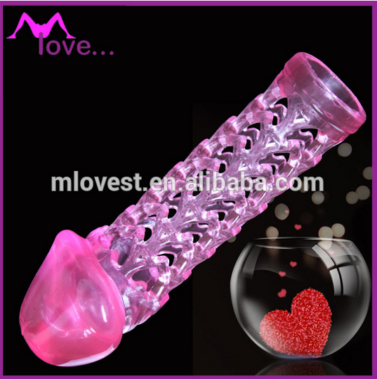 Гелевая насадка — удлинитель «Сердечки»