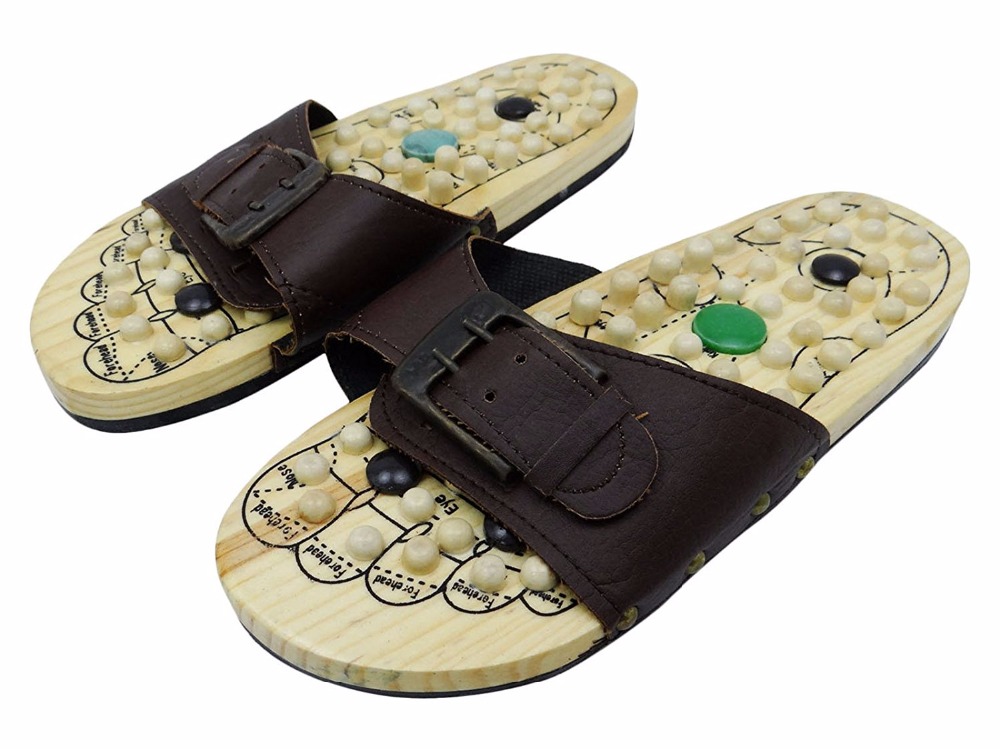 Массажные деревянные тапочки для ног