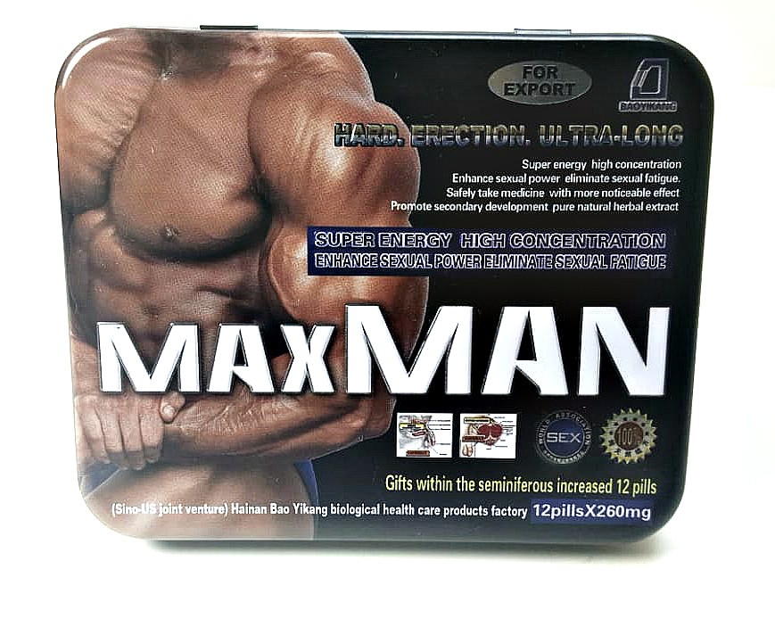MAXMAN — ТАБЛЕТКИ ДЛЯ ПОТЕНЦИИ (12 таблеток+12 драже)